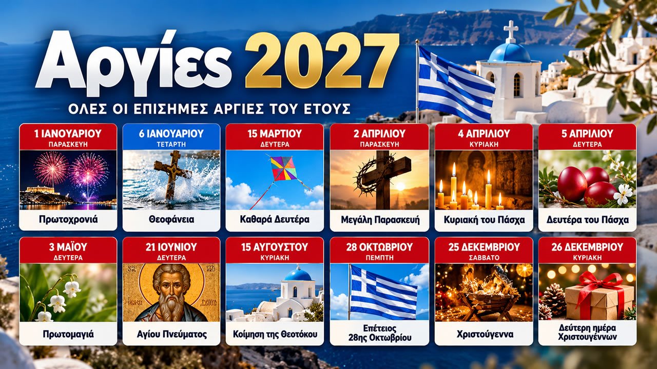 Οι ημερομηνίες που χαρίζουν τετραήμερα με μία μόνο ημέρα άδειας